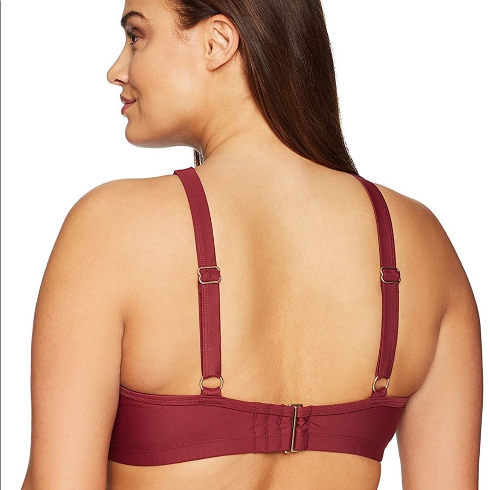 Coastal Blue High-Neck Keyhole Bikini Top 20/22 - Picture 4 of 4